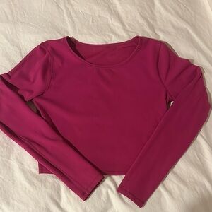 Lululemon wunder train cropped long sleeve sz 10